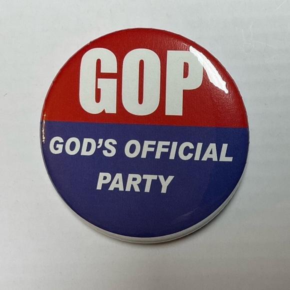 🇺🇸🕊 “GOP God’s Official Party” 2 1/4” Unisex Button! - Picture 5 of 8